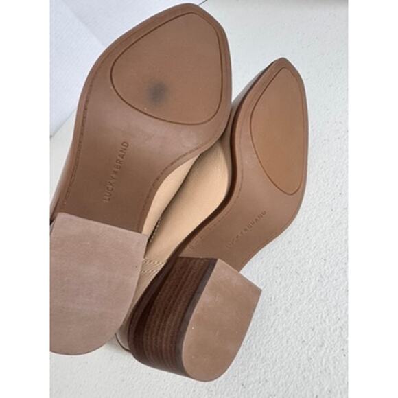 "LUCKY BRAND" Leather Slip On Booties Sz 7 Western Cowgirl Rodeo Country Girl - Picture 13 of 14